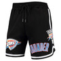 Men's Black Oklahoma City Thunder Chenille Shorts