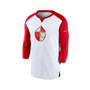 Men's White, Scarlet San Francisco 49ers Rewind 3/4-Sleeve T-shirt