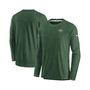 Men's Green New York Jets Sideline Lockup Performance Long Sleeve T-shirt