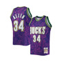 Men's Ray Allen Purple Milwaukee Bucks Hardwood Classics 2000-01 Lunar New Year Swingman Jersey