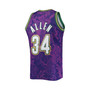 Men's Ray Allen Purple Milwaukee Bucks Hardwood Classics 2000-01 Lunar New Year Swingman Jersey
