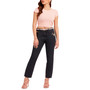 Women's Girly Embroidered High-Rise Straight-Leg Jeans
