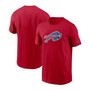 Men's Red Buffalo Bills Primary Logo T-shirt