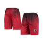Men's Red and Black Atlanta Falcons Pixel Gradient Training Shorts