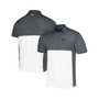 Men's Gray, White Notre Dame Fighting Irish Green Blocked Polo Shirt Performance Polo Shirt