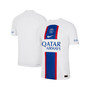 Men's White Paris Saint-Germain 2022/23 Third Vapor Match Authentic Blank Jersey