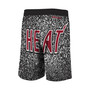 Men's Black Miami Heat Hardwood Classics Jumbotron Sublimated Shorts