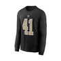 Men's Alvin Kamara Black New Orleans Saints Player Name and Number Long Sleeve T-shirt