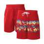 Men's Red Los Angeles Angels Breeze Volley Swim Shorts