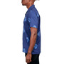 Men's Slim-Fit Non-Iron Performance Stretch Abstract Floral-Print Button-Down Camp Shirt
