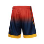 Men's Navy and Orange Golden State Warriors 2009/10 Hardwood Classics Fadeaway Reload 3.0 Swingman Shorts