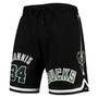 Men's Giannis Antetokounmpo Black Milwaukee Bucks Player Shorts