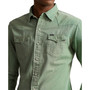 Men's Garment-Dyed Denim Western Shirt
