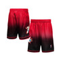 Men's  Black, Red Philadelphia 76Ers 2000/01 Hardwood Classics Fadeaway Reload 3.0 Swingman Shorts