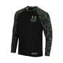 Men's Black Miami Hurricanes OHT Military-Inspired Appreciation Camo Raglan Long Sleeve T-shirt