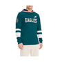 Men's Midnight Green, White Philadelphia Eagles Alex Long Sleeve Hoodie T-shirt