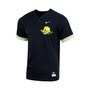 Men's Black Oregon Ducks Replica Two-Button Baseball Jersey