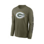 Men's Olive Green Bay Packers 2022 Salute To Service Long Sleeve T-shirt