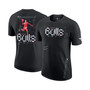Men's Black Chicago Bulls Courtside Air Traffic Control Max90 T-shirt