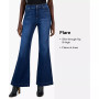 Juniors' High Rise Button-Fly Flared-Leg Jeans, Created for Macy's