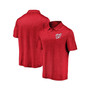 Men's Branded Red Washington Nationals Iconic Striated Primary Logo Polo Shirt