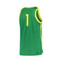 Men's #1 Green Oregon Ducks Replica Basketball Jersey