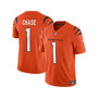 Men's Ja'Marr Chase Orange Cincinnati Bengals Vapor F.U.S.E. Limited Alternate 1 Jersey