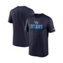 Men's Navy Tennessee Titans Legend Microtype Performance T-shirt