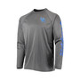 Men's Heathered Charcoal Kentucky Wildcats PFG Terminal Tackle Raglan Omni-Shade Long Sleeve T-shirt