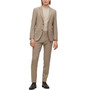 Men's Slim-Fit Melange Stretch Wool Suit, 2 Piece Set