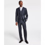 Men's Classic-Fit Wool Stretch Solid Vested Suit Separates