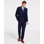 Men's Classic-Fit Wool Stretch Solid Vested Suit Separates