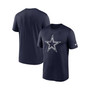 Men's Navy Dallas Cowboys Legend Logo Performance T-shirt