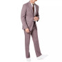 Men's Slim-Fit Berry Solid Wool Suit