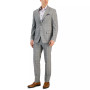 Men's Slim-Fit Plaid Wool Suit Separates