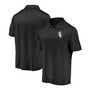 Men's Black Chicago White Sox Iconic Striated Primary Logo Polo Shirt