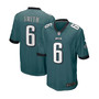 Men's DeVonta Smith Midnight Green Philadelphia Eagles 2021 NFL Draft First Round Pick Game Jersey