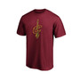 Men's Branded Wine Cleveland Cavaliers Primary Team Logo T-shirt