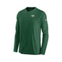 Men's Green New York Jets 2022 Sideline Coach Chevron Lock Up Performance Long Sleeve V-Neck T-shirt