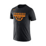 Men's Black Tennessee Volunteers Basketball Drop Legend Performance T-shirt