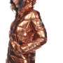 Women's Metallic Puffer Coat With Hoodie