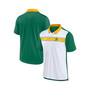 Men's White, Green Oakland Athletics Rewind Stripe Polo Shirt