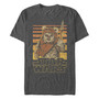 Star Wars Men's Classic Ewok Gradient Stripes Short Sleeve T-Shirt