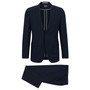 Men's Micro-Patterned Performance-Stretch Cloth Slim-Fit Suit, 2 Piece Set