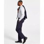 Men's Modern Fit Wool-Blend Plaid Suit Pants