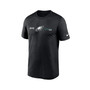 Men's Black Philadelphia Eagles Horizontal Lockup Legend T-shirt