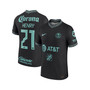 Men's Henry Martin Black Club America 2021/22 Third Authentic Player Jersey