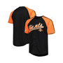 Men's Black San Francisco Giants Button-Down Raglan Fashion Jersey