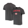 Men's '47 Charcoal San Francisco 49ers Dark Ops Super Rival T-shirt