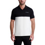 Karl Lagerfeld Men's Color Block Johnny Collar Polo Shirt